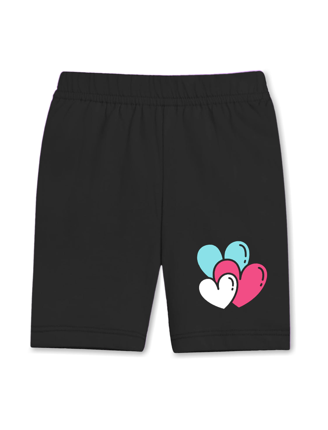 Trampoline Cotton Lycra Knit Pack Of 4 Solid Cycling Sports Shorts - Multi Colour