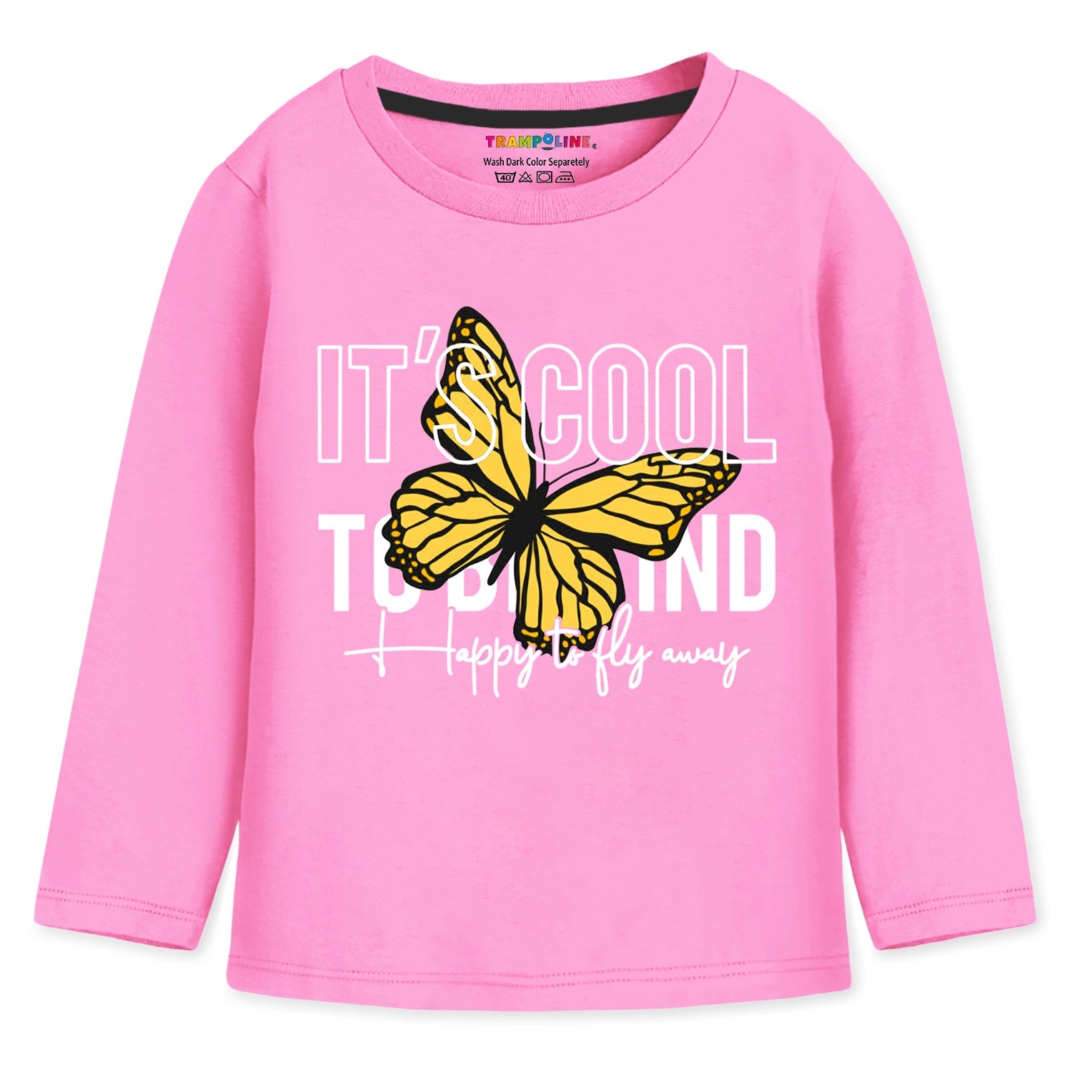Trampoline Cotton Blend Knit Pack Of 5 Full Sleeves Butterfly & Unicorn Printed Tee - Multi Colour