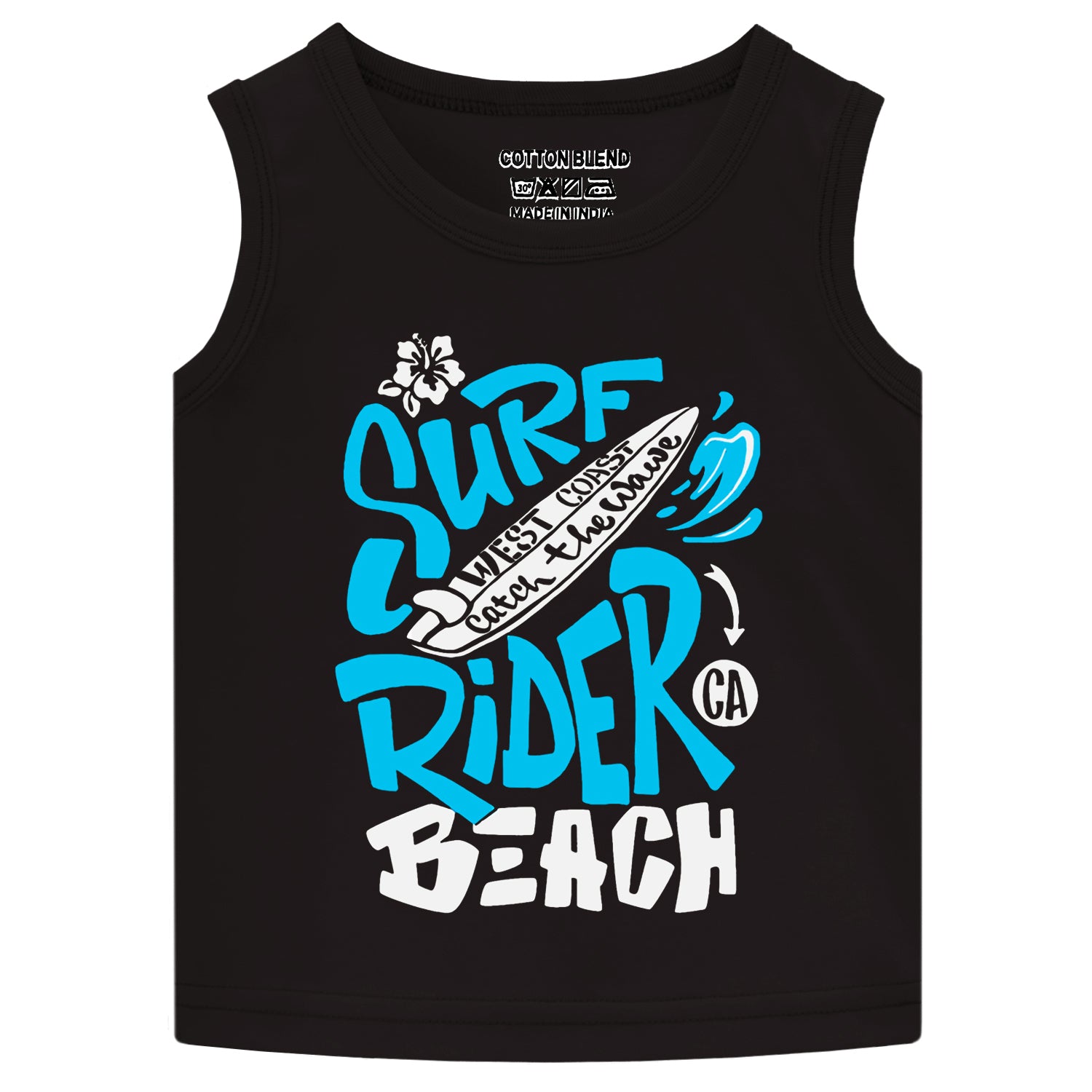 Trampoline Boys Sleeveless Regular Fit T-Shirt (Pack of 4)