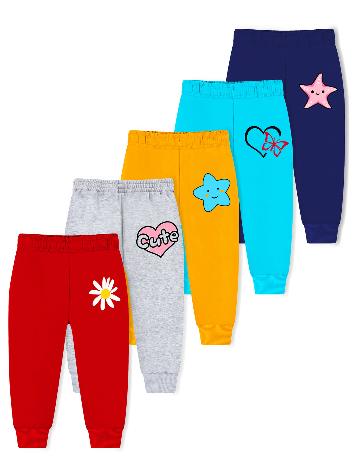 Trampoline Girls Printed Pyjamas (Pack of 5)