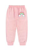 Trampoline Fleece Knit Full Length Pack Of 4 Pajamas With Unicorn & Rainbow Print - Multi Colour