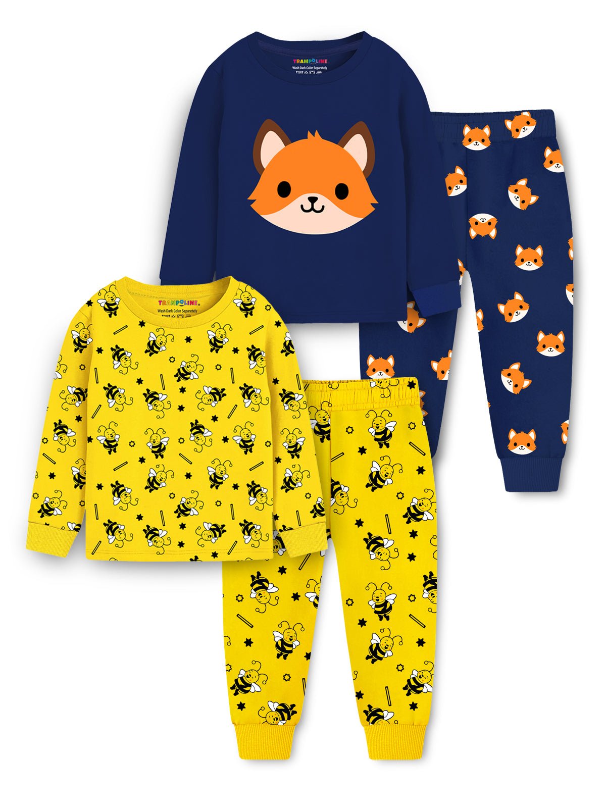 Trampoline Boys & Girls Printed Clothing Set Pack of 2