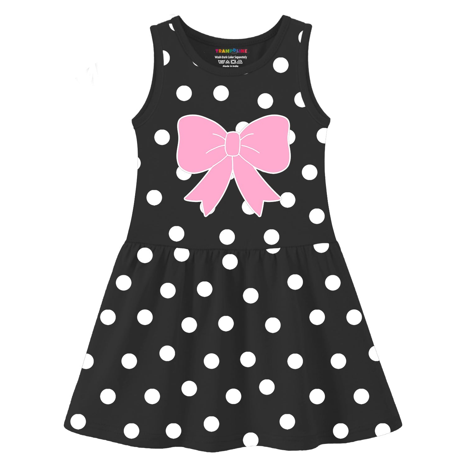 Trampoline Girls Sleeveless Midi Dresses Pack of 2 | Soft Cotton Blend | Colorful & Adorable Prints | Perfect for Playdates, Parties & Everyday Summer Fun