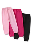 Trampoline Cotton Blend Pack Of 3 Bunny Ears & Unicorn Printed Track Pant With Pocket - Multi Colour